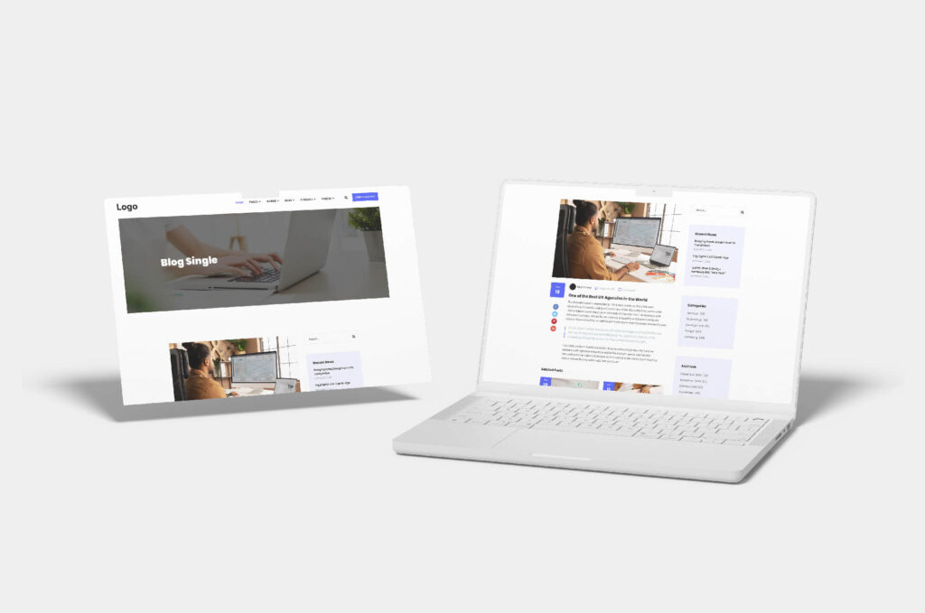 blog writing management mockup